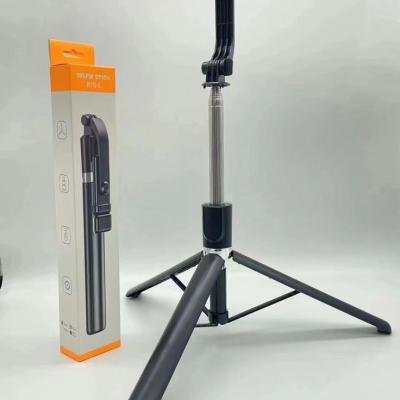 R1S-L Selfie Stick+Tripod  with LED Light | Portable Bluetooth Selfie Stick for Vlogging & Travel