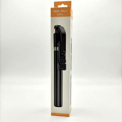 R1S-L Selfie Stick+Tripod  with LED Light | Portable Bluetooth Selfie Stick for Vlogging & Travel